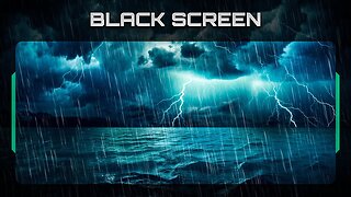 Thunder and Rain Sounds For Sleeping | Rain White Noise | ASMR Sounds | Black Screen 8 Hours