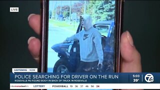 Police searching for driver on the run