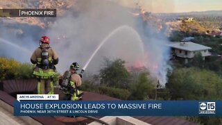 House explosion leads to massive fire