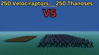 250 Velociraptors Versus 250 Thanoses || Ultimate Epic Battle Simulator