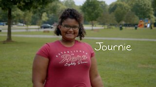 Meet 13-year-old Journie, who loves to read and loves to help people