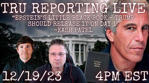 “Epstein’s Little Black Book – Trump Should Release It on Day 1" -Kash Patel