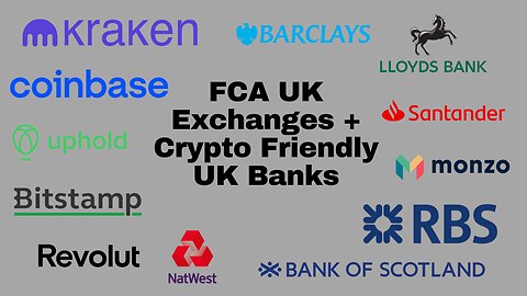 FCA UK Exchanges + Crypto Friendly UK banks