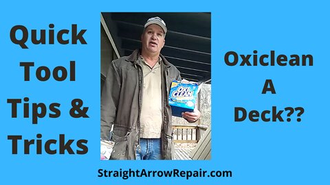 Oxiclean To Clean Deck without pressure washer #shorts