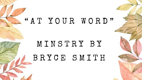 At Your Word