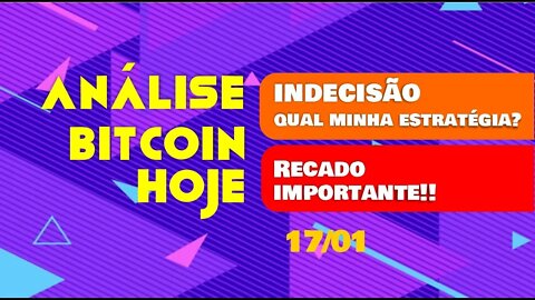 Estratégia para o Bitcoin Hoje + Recado IMPORTANTE !!