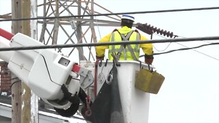 Crews preparing for power outages and downed trees due to storm
