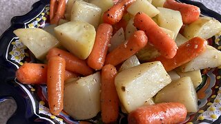 Roasted Carrots and Potatoes with Garlic