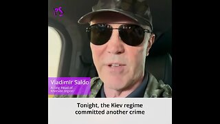 Vladimir Saldo Kershon Region Leader Had This To Say About The Kakhovskaya Hydro Plant Incident