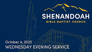 10-4-2023 Wednesday Evening Service