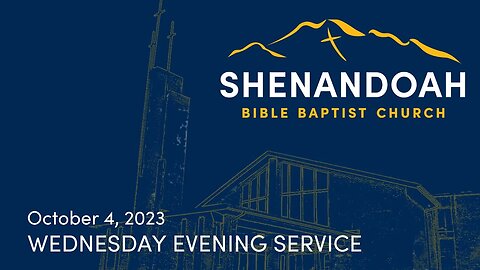 10-4-2023 Wednesday Evening Service