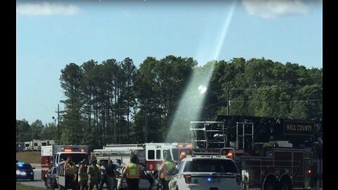 Fatal Car accident photo reveals beam of light stairway to heaven