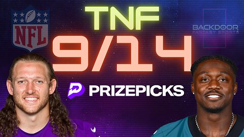 PRIZE PICKS | PROP PICKS | DFS | 9/14/23 | TNF | NFL | FOOTBALL | 4 PICKS | BDFS 🏈