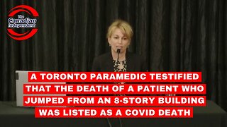 Toronto Paramedic testifies that death of patient who jumped from building listed as COVID death