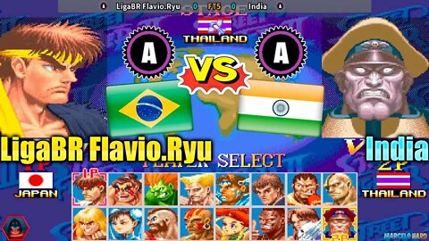 Super Street Fighter II X (LigaBR Flavio.Ryu Vs. India) [Brazil Vs. India]