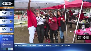 Bucs fans celebrate playoff win