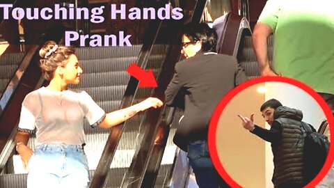 Touching Hands On Escalator - Prank in Georgia