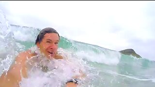 Surfing at Recreio dos Bandeirantes, RIO de JANEIRO