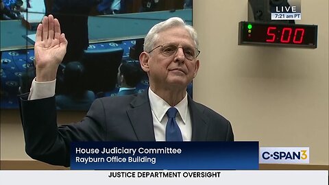 Department of Justice Oversight Hearing, Part 1