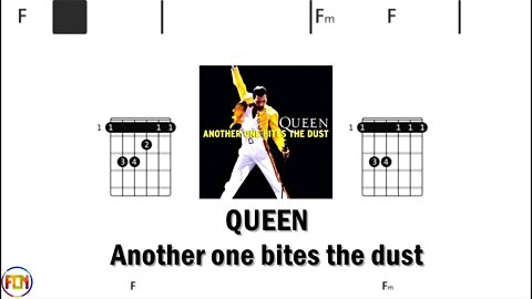 QUEEN Another one bites the dust - Guitar Chords & Lyrics HD