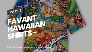 Favant Hawaiian Shirts - Hibiscus Comfortable Hawaiian Beach Shirt for Men. Lightweight Mens Ha...