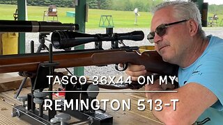 First range trip with my new Tasco 36x44 on my Remington 513-T 50 yard groups