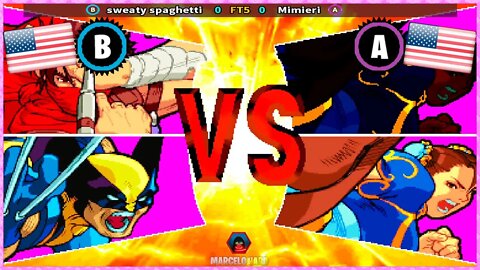 Marvel Vs Capcom: Clash Of Super Heroes (sweaty spaghetti Vs. Mimieri) [U.S.A Vs. U.S.A]