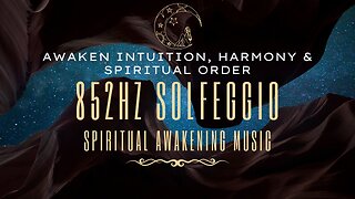 BLACK SCREEN Deep Sleep Music ✦ 852 Hz Solfeggio Frequency ✦ Intuition, Harmony and Spiritual Order