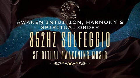 BLACK SCREEN Deep Sleep Music ✦ 852 Hz Solfeggio Frequency ✦ Intuition, Harmony and Spiritual Order