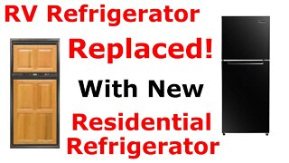 Replace RV Refrigerator with Residential Fridge | RV Refrigerator Installation