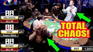 The Most Chaotic Hand in Poker History!