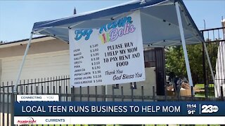 Local teen runs business to help his mom
