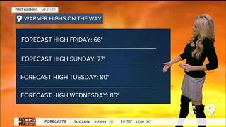 Frosty mornings but warmer afternoons coming