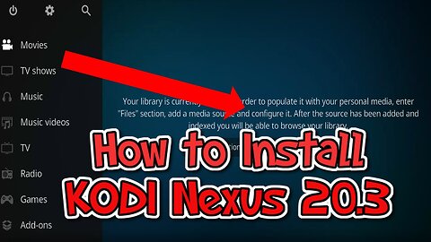 How to Install KODI Nexus 20.3
