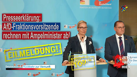 PRESSEERKLÄRUNG: AFD-FRAKTIONSVORSITZENDER RECHNEN MIT AMPELMINISTER AB!