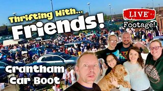 Thrifting With Fellow YouTube Stars! | Grantham Car Boot Sale Lincolnshire