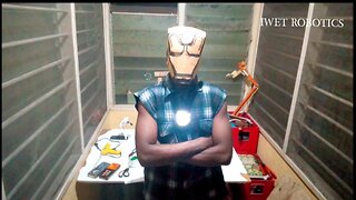 Homemade Ironman Helmet With Augmented Reality heads up display
