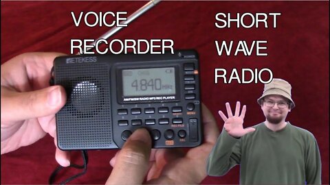 Retekess V115 Shortwave Radio - AM FM - SD CARD RECORDING