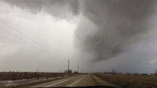 Suspected Iowa tornado