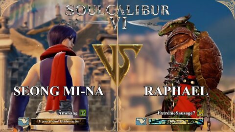 Seong Mi-na (Amesang) VS Raphael (ExtremeSausage7) (SoulCalibur VI — Xbox One Ranked)
