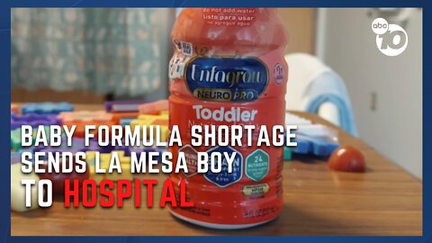 La Mesa boy hospitalized due to baby formula shortage