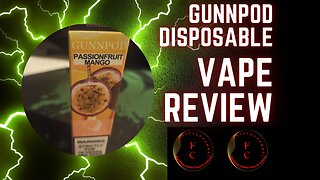 GUNNPOD PassionFruit Mango Disposable Vape (Review)