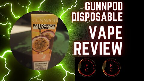 GUNNPOD PassionFruit Mango Disposable Vape (Review)