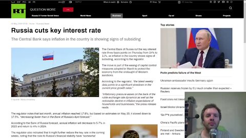 Russia cuts key interest rate despite sanctions and embargos