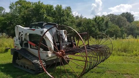 Modern equipment meets 100 year old antique farm implements! Labor day vlog PART 2