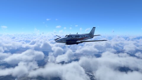X-Plane 12 Adventures: Default KingAir C90 on Linux (F) KWJF (T) KWHP