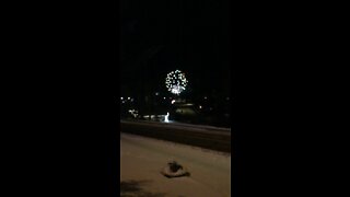 insane cold weather fireworks