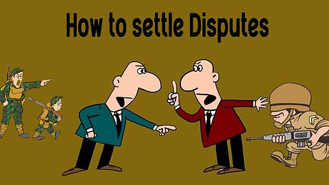 How to settle disputes