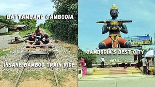 Battambang Cambodia 🇰🇭 Cambodia's Best City | Insane Bamboo Train | City Guide