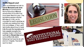 ROPE Report Live: Hamstringing Homeschool and Election Integrity; Bills All Oklahomans Should Watch!